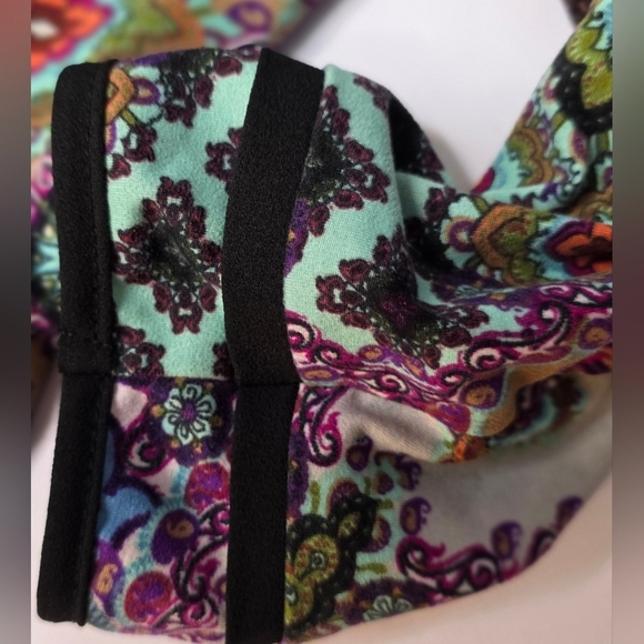 Shelly Klassen boho bright patterned dress. Fit and flair small - Picture 14 of 15